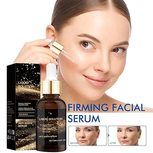Miniatura 4 de Suero facial Olavita, suero antienvejecimiento de solución líquida, tensado facial antienvejecimiento, aumenta el colágeno de la piel, reduce las