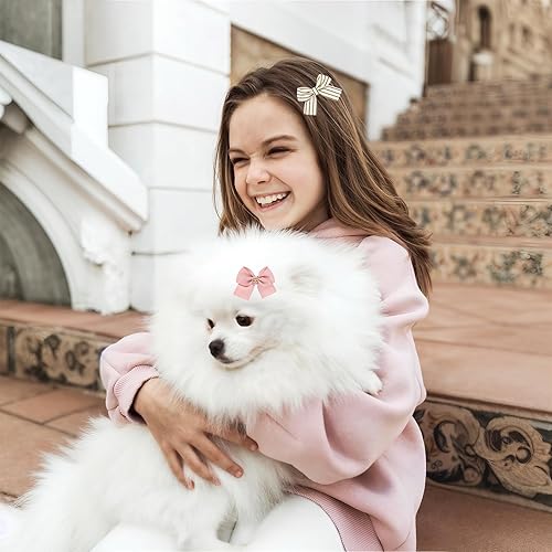 Miniatura 3 de MVVM 16 lazos para el pelo de perro hembra, pinzas para el pelo de bebé, varios estilos de clip de cocodrilo, accesorios para el cabello, regalo