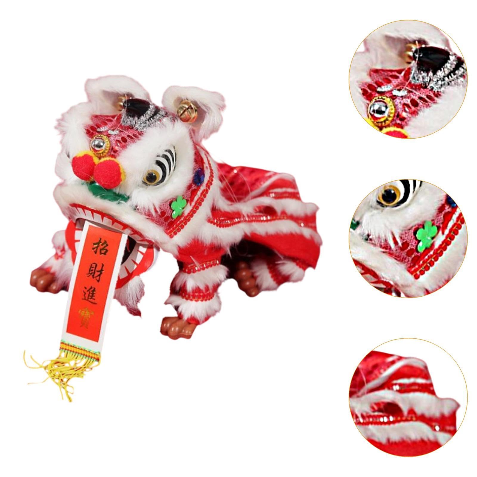 Sharplace Handpuppe mit Fäden Spielzeug traditionelle für Kinder Erwachsene handgefertigtes Volk Neujahr Dekoration Tanz Marionette Puppe