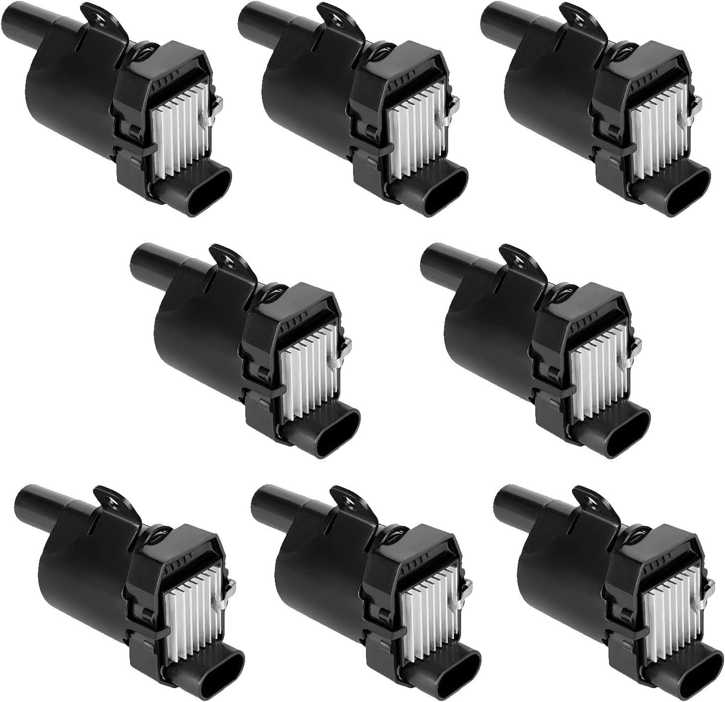 Set of 8 Round Ignition Coil Pack for V8 5.3 6.0 Chevy