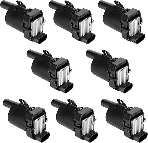 Juego de 8 bobinas de encendido redondas para V8 5.3 6.0 Chevy Silverado 1500 2500 Tahoe Suburban Express GMC Sierra Yukon XL Savana Escalade 2000