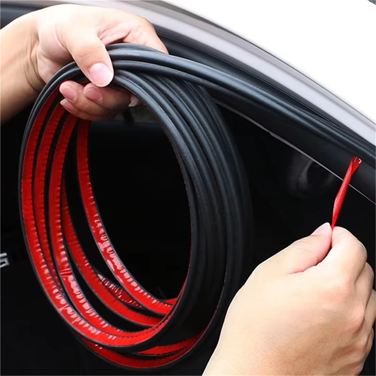 Strisce Di Tenuta Portiera Auto Adesivi Sigillanti Automatici A Doppio Strato Porta Bagagliaio Isolamento Acustico Guarnizione Accessori Interni Auto Porta Guarnizione Striscia(10m)