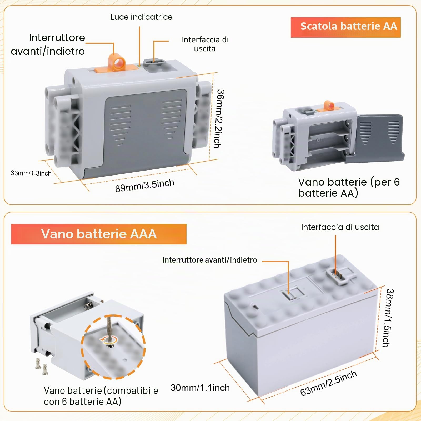 Motor Power Function Kit Binghe Set di 45 Motore Elettrico Giocattolo con Servomotore, M/L/XL Motore Elettrico, Motore di Allenamento, Telecomando 2,4 GHz, Scatola della Batteria, 2,4 G Ricevitore