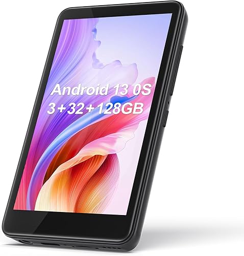 Reproductor MP3 de 160 GB con Bluetooth y WiFi, reproductor de música Diofox con Spotify, Pandora, Amazon Music, pantalla táctil de 4 pulgadas, Negro