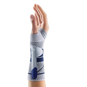 Bauerfeind - ManuTrain - Wrist Support - Relieves Strain and Stabilized During Movement - Left Wrist - Size 6 - Color Black