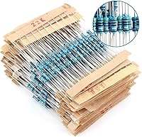 Vista 9 de Metal Film Resistors, 560pcs 56 Values Metal Film Resistors Kit, 1/4W Resistor Assortment Kit, 1 Ohm-10M Ohm, ±1% Tolerance, Single Resistors