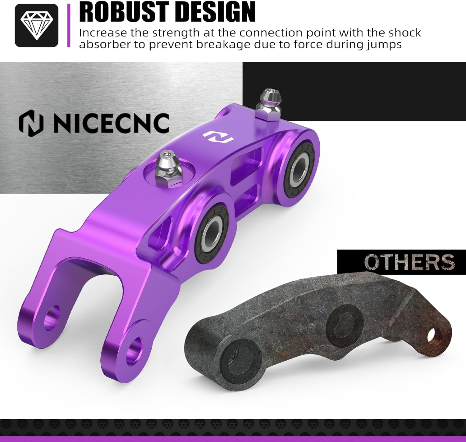 NICECNC 15-50MM Adjustable Kickstand & Rear Shocks Progressive Compatible with Surron Light bee X/S/ L1E,Compatible with Segway X160 X297 See Fitment