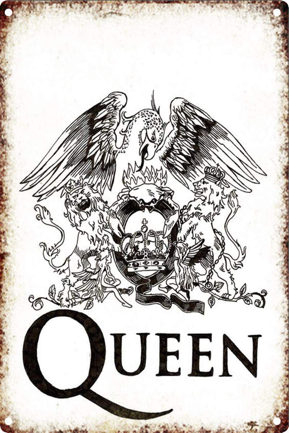 Queen Rock Metal Sign Tin Sign 8x12 inches