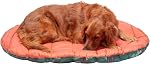 Furhaven Grand lit de chien Pup Voyage tapis d'oreiller avec/Stuff Sack, lavable - Paprika/Camo-Paw, grande taille