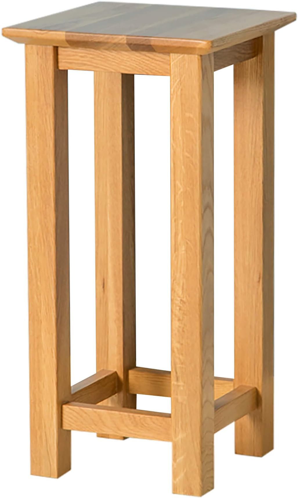 Roseland Furniture Ltd Nordic Oak Square Lamp Table - Tall Table