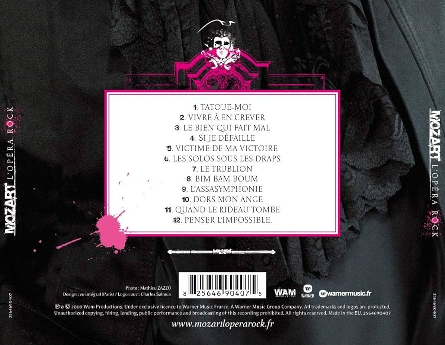 Mozart L'opera Rock + DVD: Various Artists: Amazon.fr: CD et
