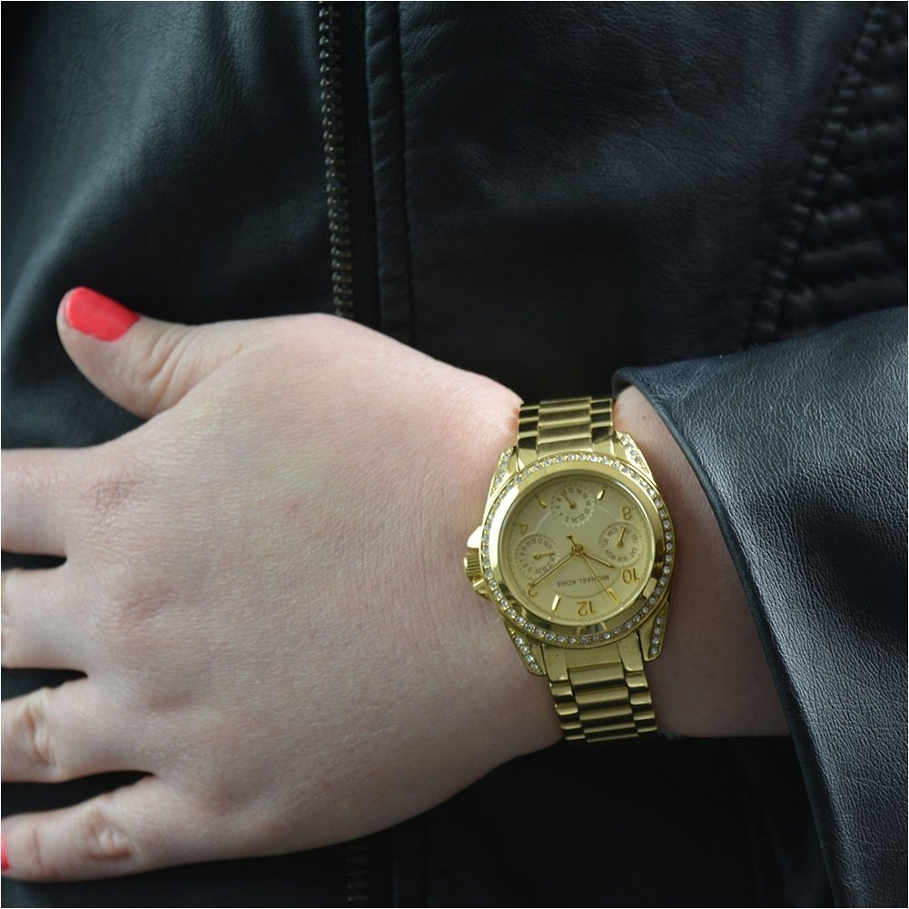 Michael Kors Orologio Bradshaw da donna, movimento cronografo al quarzo, cassa in acciaio inossidabile