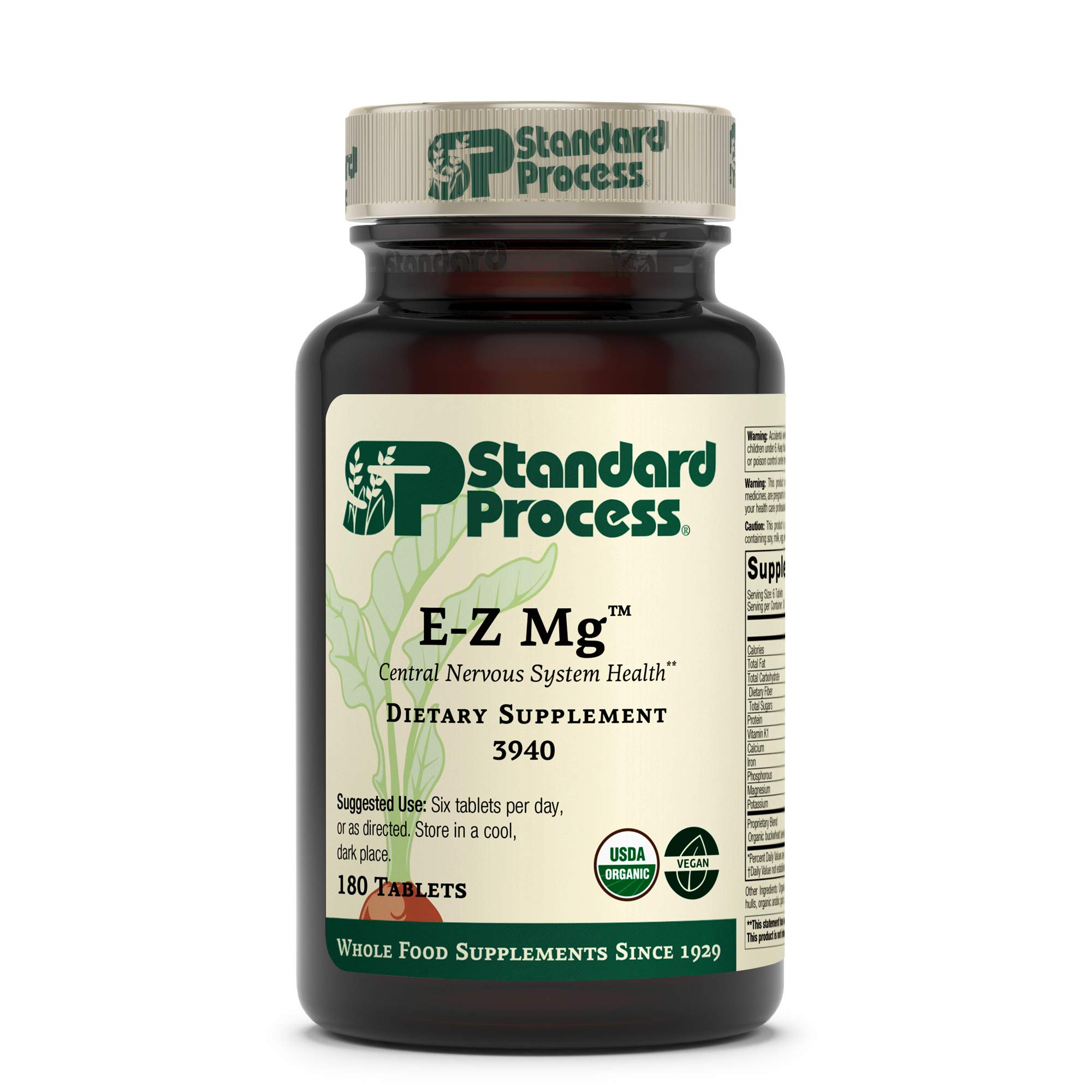 Standard Process - E-Z Mg - Plant-Based, Multiform, Organic, Supports Patients with Inadequate Dieta
