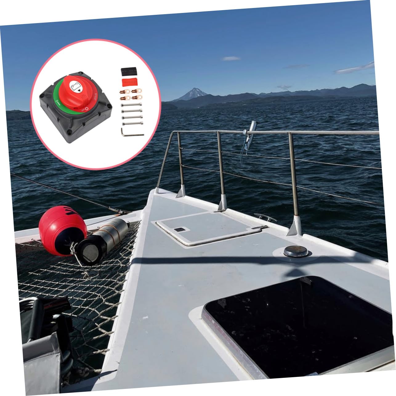Interruttore Principale Scollega Batteria per Barche Yacht Camper e Atv Isolamento Sicuro e Facile Installazione Protezione Antitaccheggio e Prevenzione Incendi