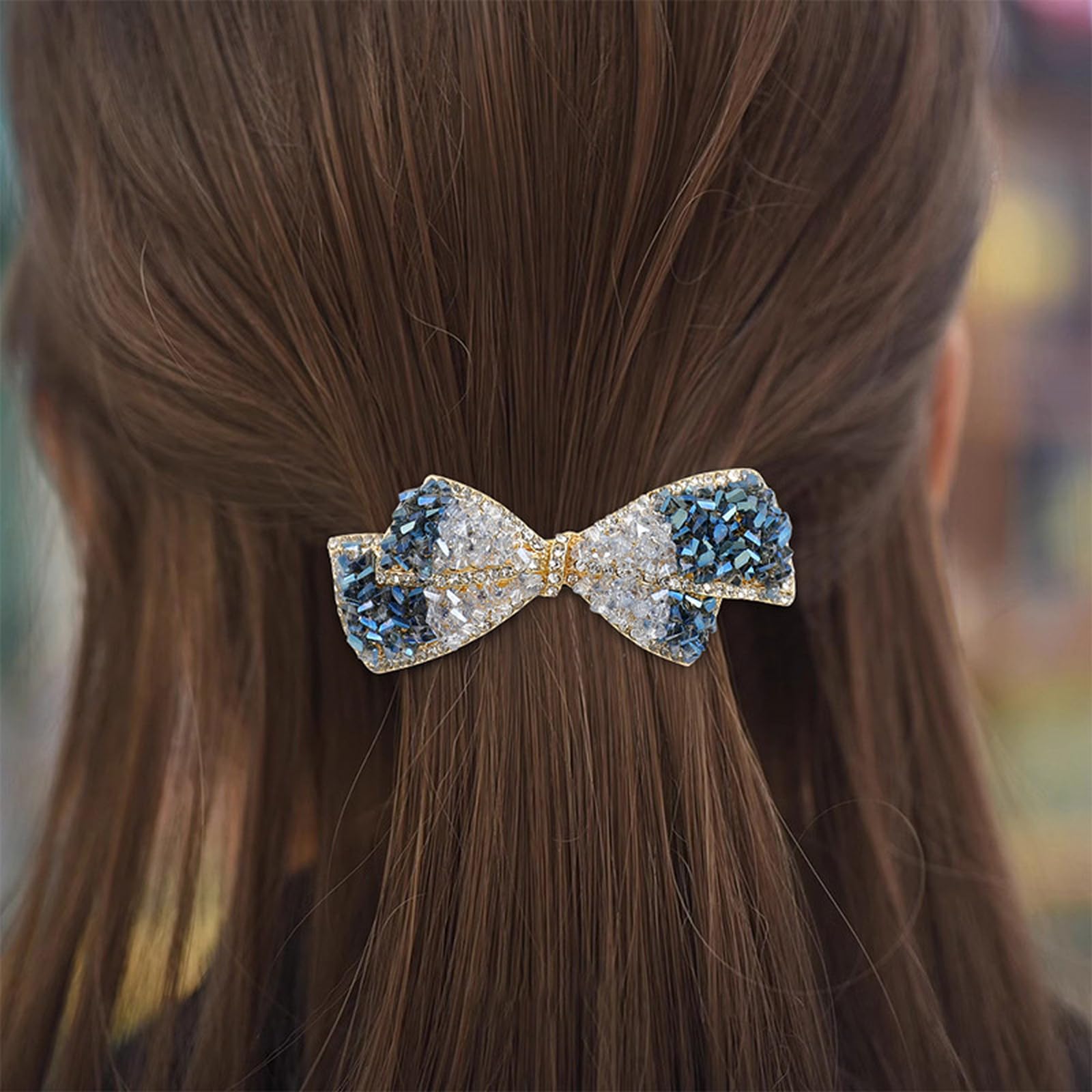 Haarspangen Damen Haarklammer Große Handgemachte Gewebte Frühlingshaarspange, Haaraccessoire Für Half-up-frisuren-02-2 Stk