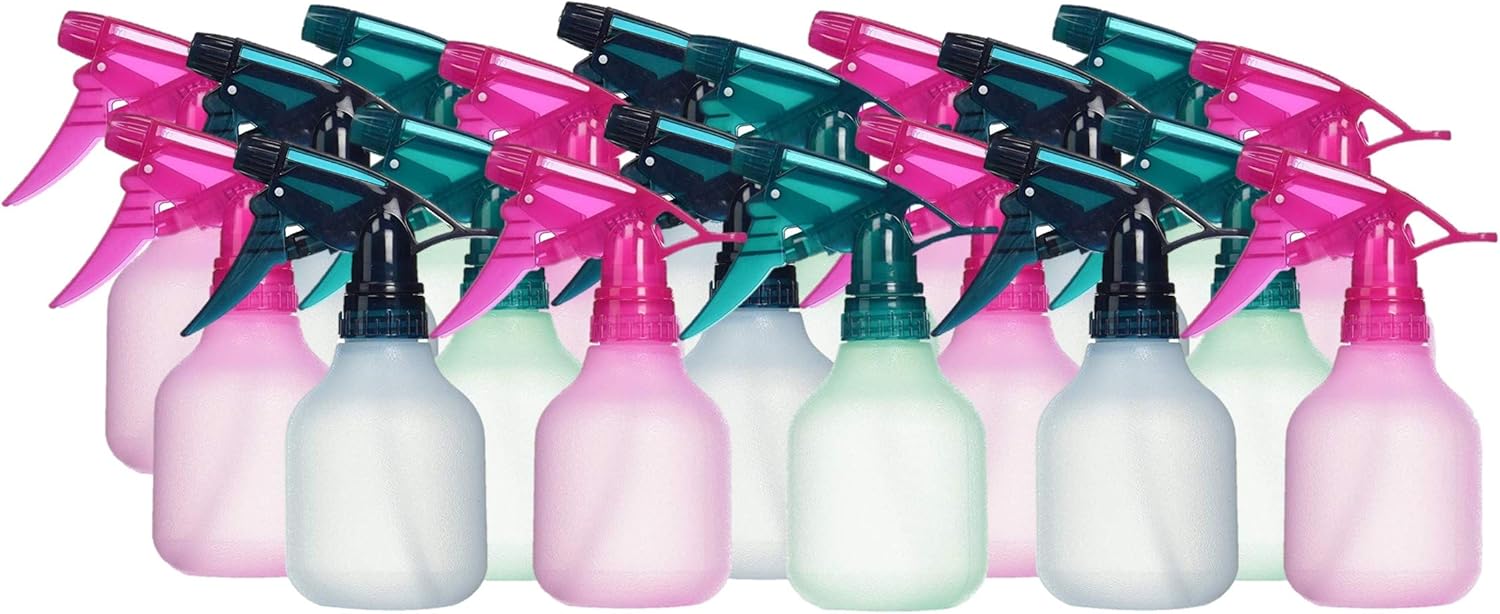 My Battery Supplier Empty Spray Bottle 8 oz. Frosted Assorted Colors (Pack of 20)