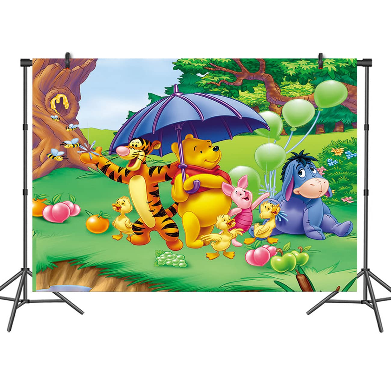 Buy VXCQ Winnie Decor Backdrops The Winnie Party Supplies Backdrop