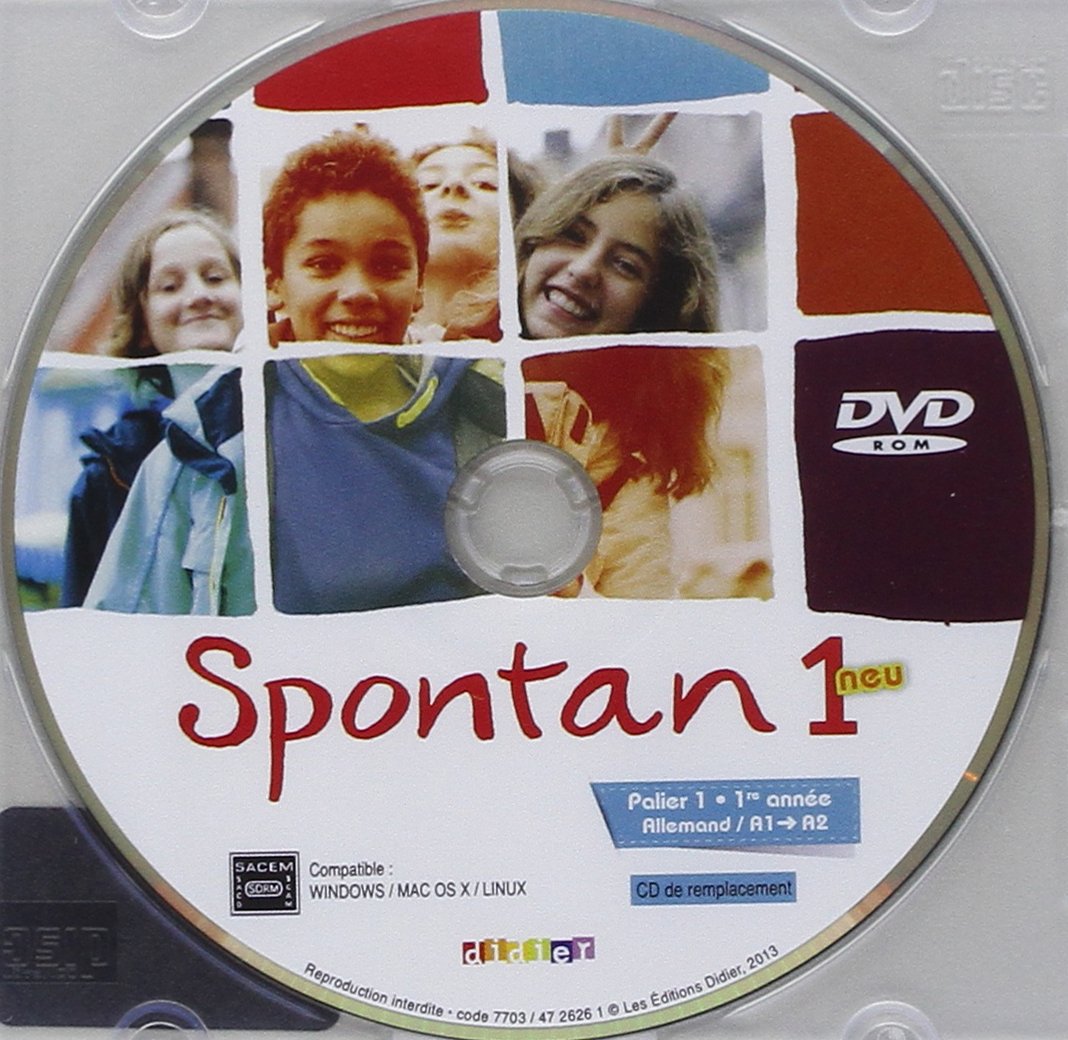 Spontan 1 Neu Palier 1 1re Année Cahier D Activités Amazon.fr - Spontan 1 neu palier 1 - 1re année - DVD-rom de remplacement -  Hoock-Douilly, Marianne, Rakotondravao, Caroline, Wegener, Aline,  Faure-Paschal, Nathalie - Livres