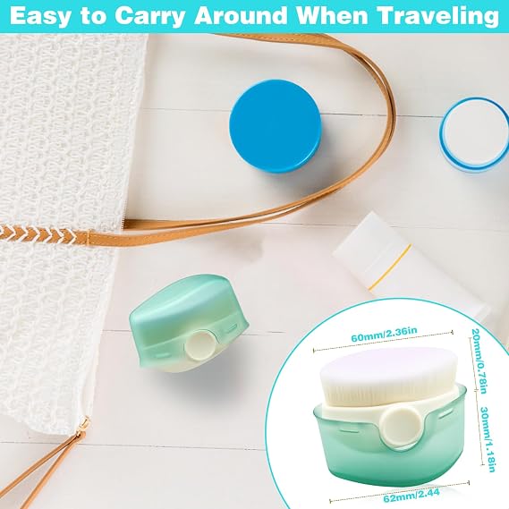 2Pcs Sunscreen Applicator for Kids, Sunscreen Brush Sunblock Applicator for Kids, Sun Lotion Applicator Kids Sunscreen Applicator with Protective Caps, Sun Cream Brush for Outdoor Travel (Green)