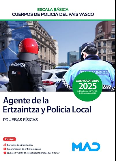 Agente de la Escala Básica de los Cuerpos de Policía del País Vasco . Pruebas físicas