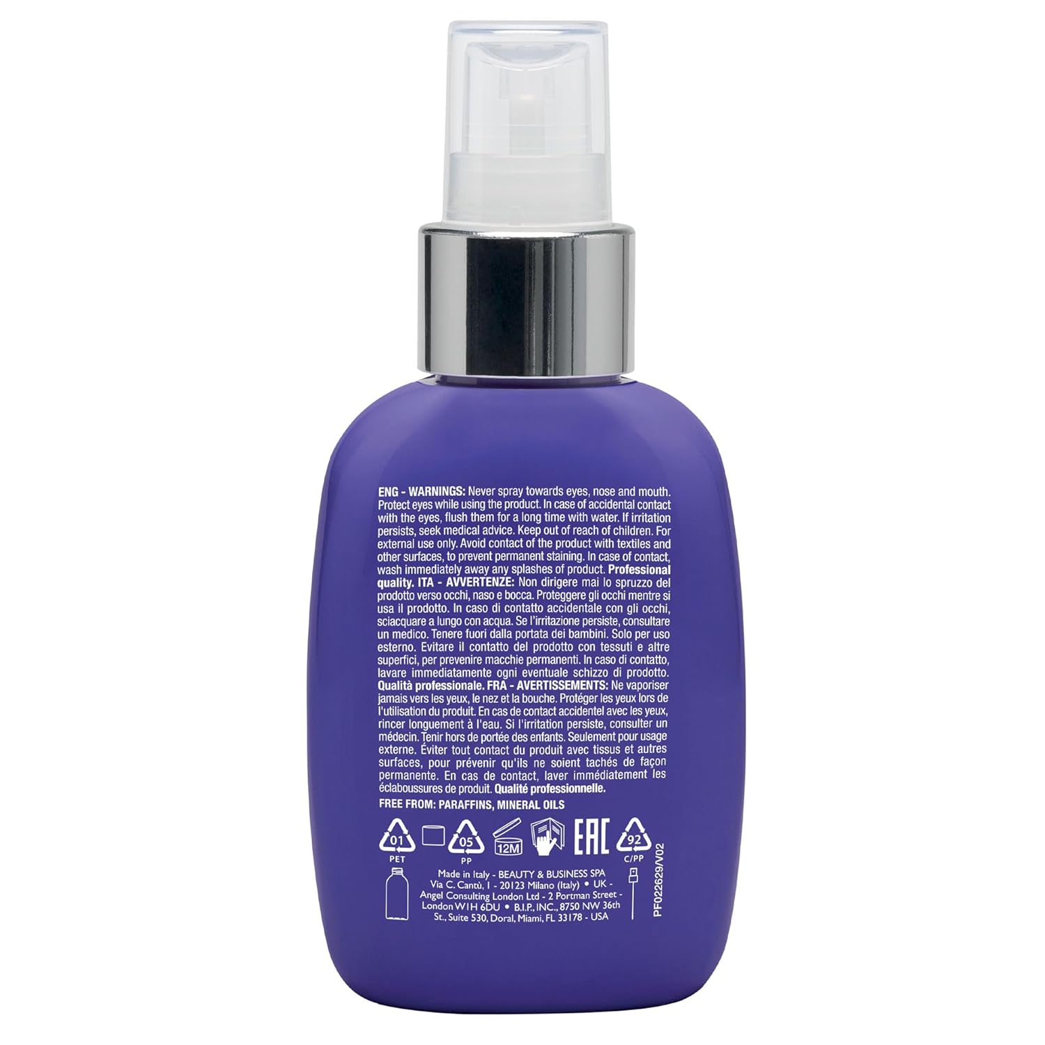 ALFAPARF MILANO Semi di Lino Blonde Anti-Yellow Spray for Blonde, Platinum and Silver Hair - Sulfate Free Lightening Spray - Removes Yellow, Brassy Tones - Detangles, Corrects Brassiness - Image 2