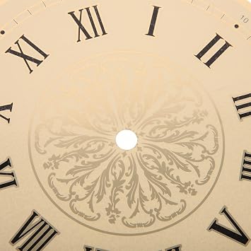 ARTIBETTER 4 Inch Aluminum Clock Face Dial Replacement for Quartz Movement DIY Wall Clock Parts Round Panel for Home Decor Crafts