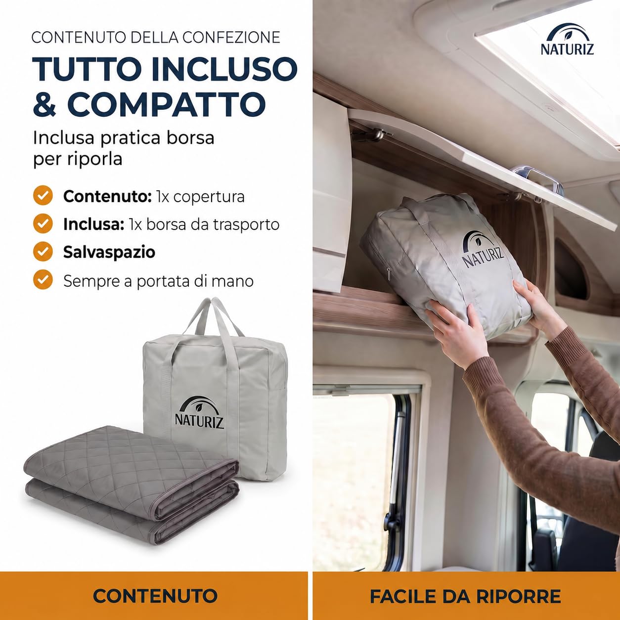 NATURIZ® Fiat Ducato, copertura per parabrezza anteriore, tappetino termico esterno con parasole per camper, per Fiat Ducato, Citroen Jumper, Peugeot Boxer 2006-2025 (Fiat)