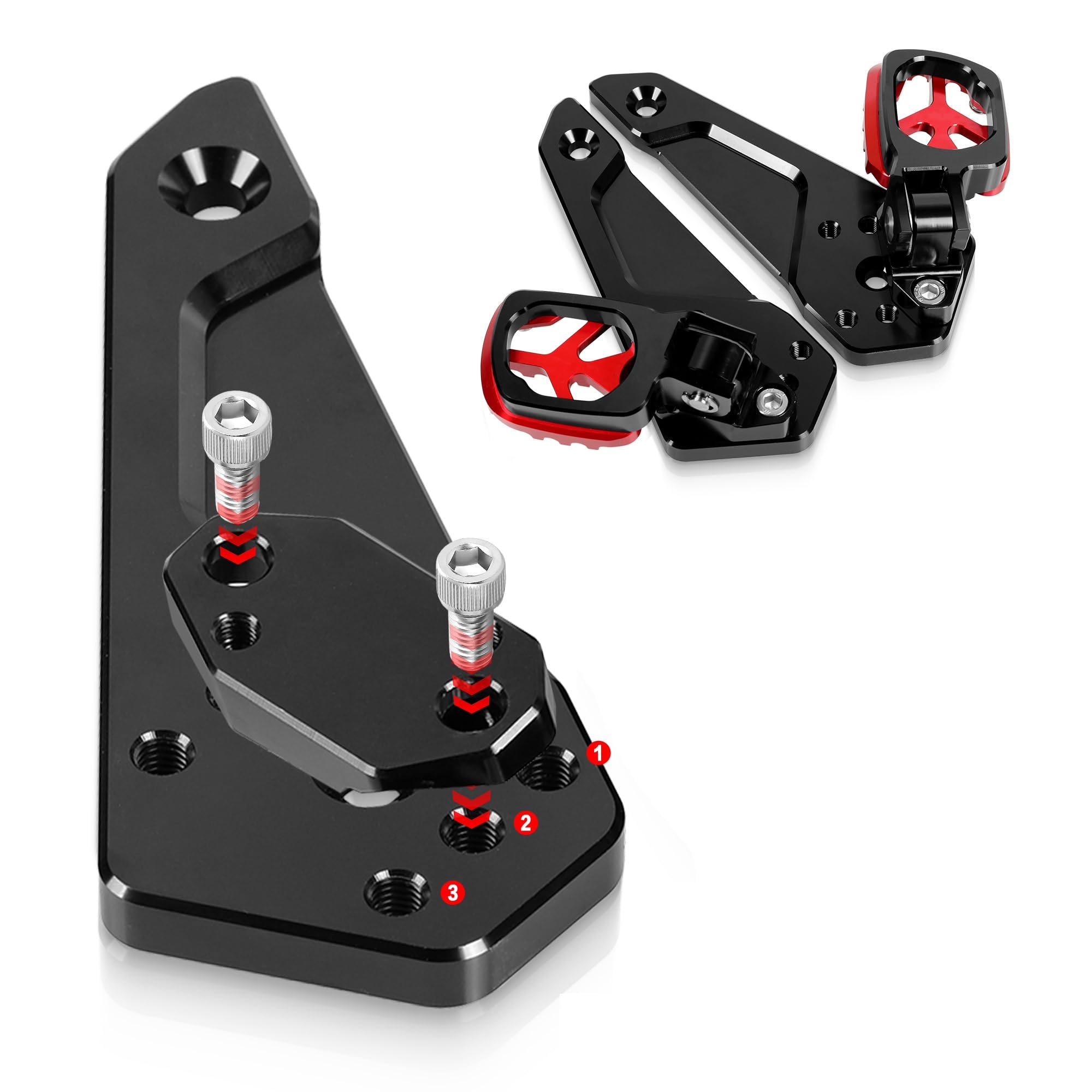 Per XADV X-ADV 750 XADV750 X-ADV750 2021-2025 Moto Pieghevole Posteriore Resto Del Piede Pedale Pioli Poggiapiedi Passeggero Pedane