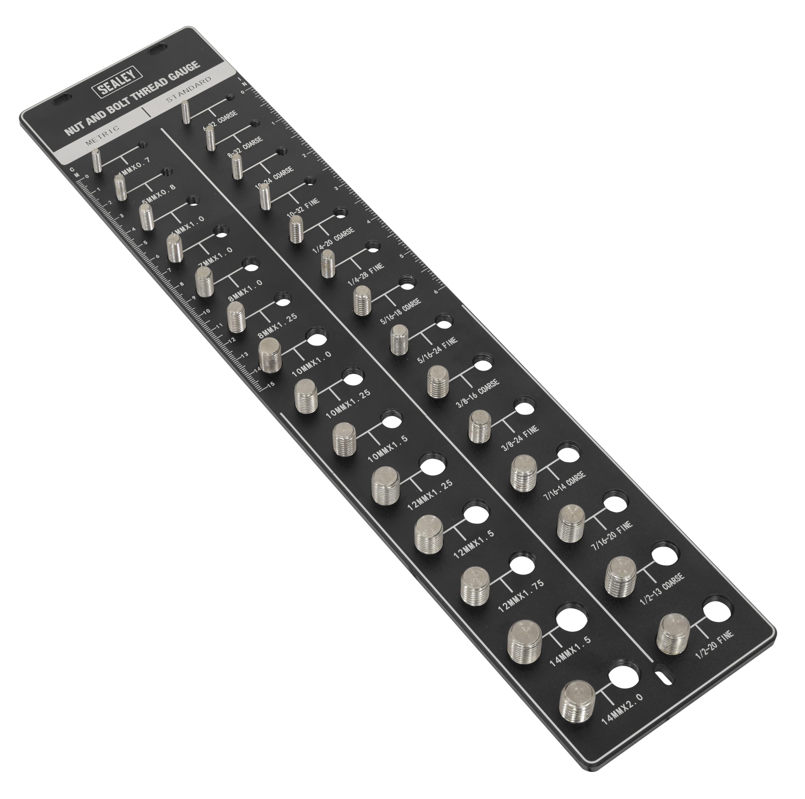 Sealey Metric/Imperial Nut & Bolt Thread Checker - AK28