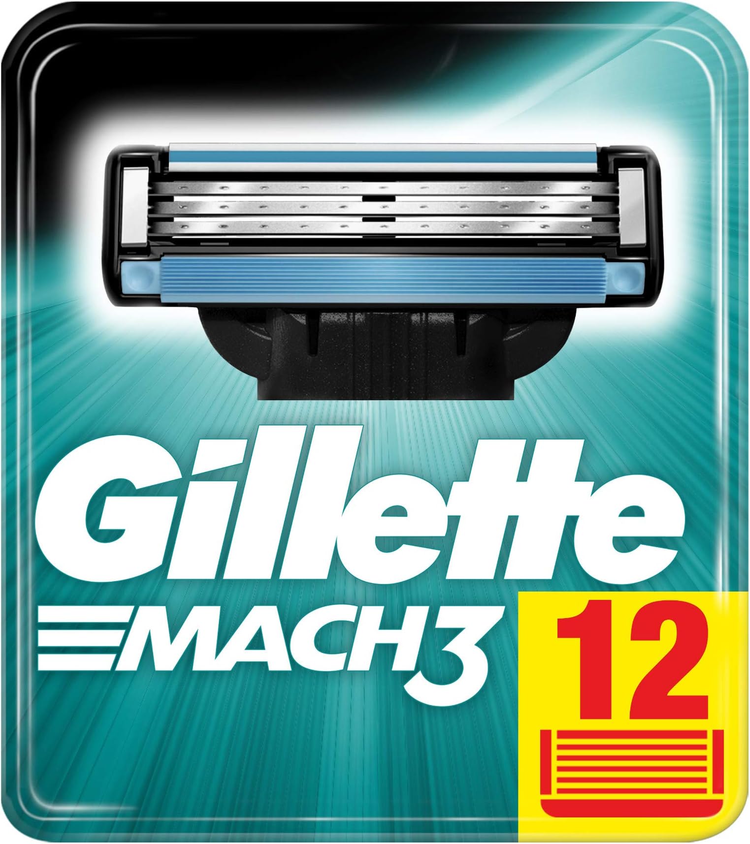 Mach3 razor blades for men, 12 pieces