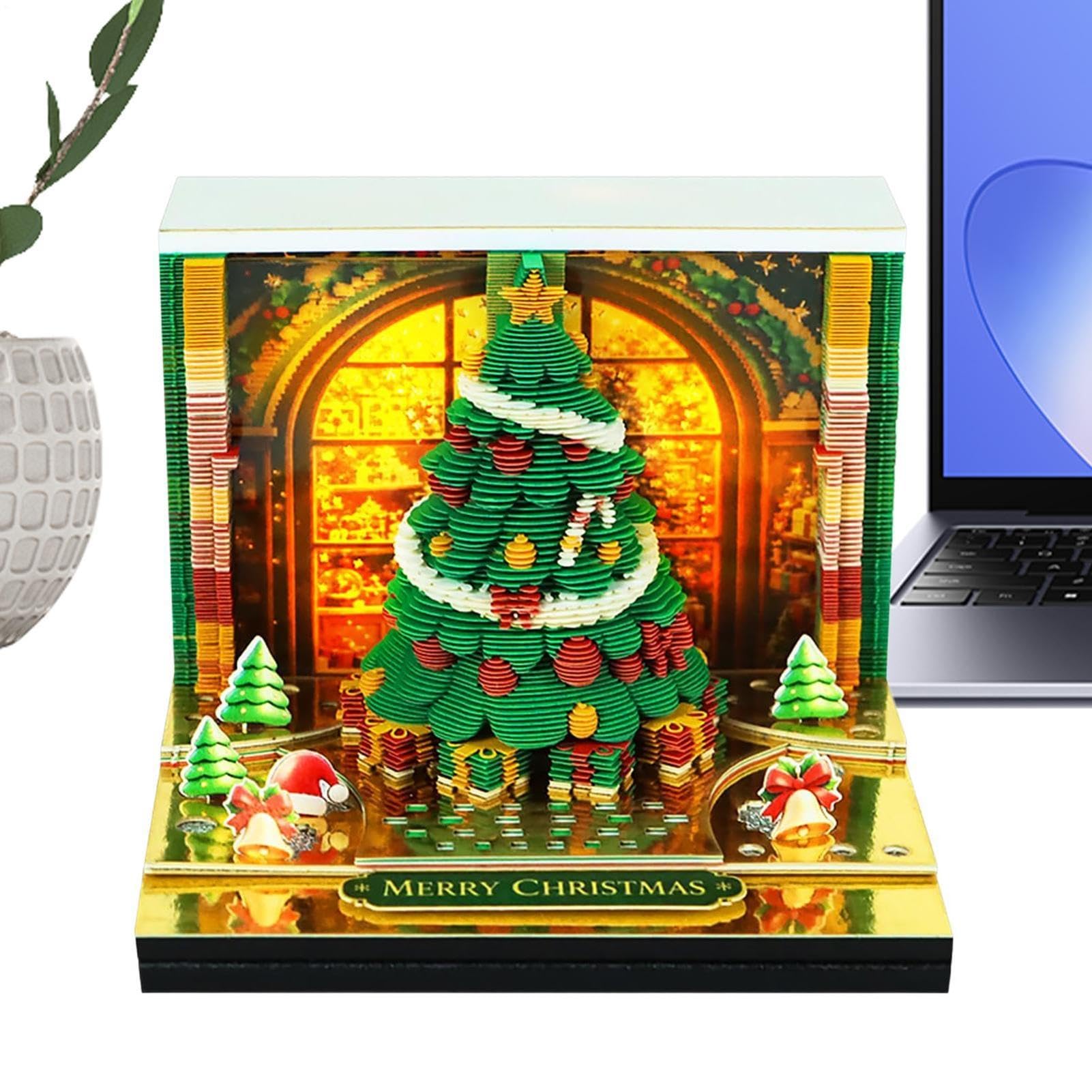 Bloc-mémo 3D Carnet Détachable Drôle Sapin De Noël Esthétique