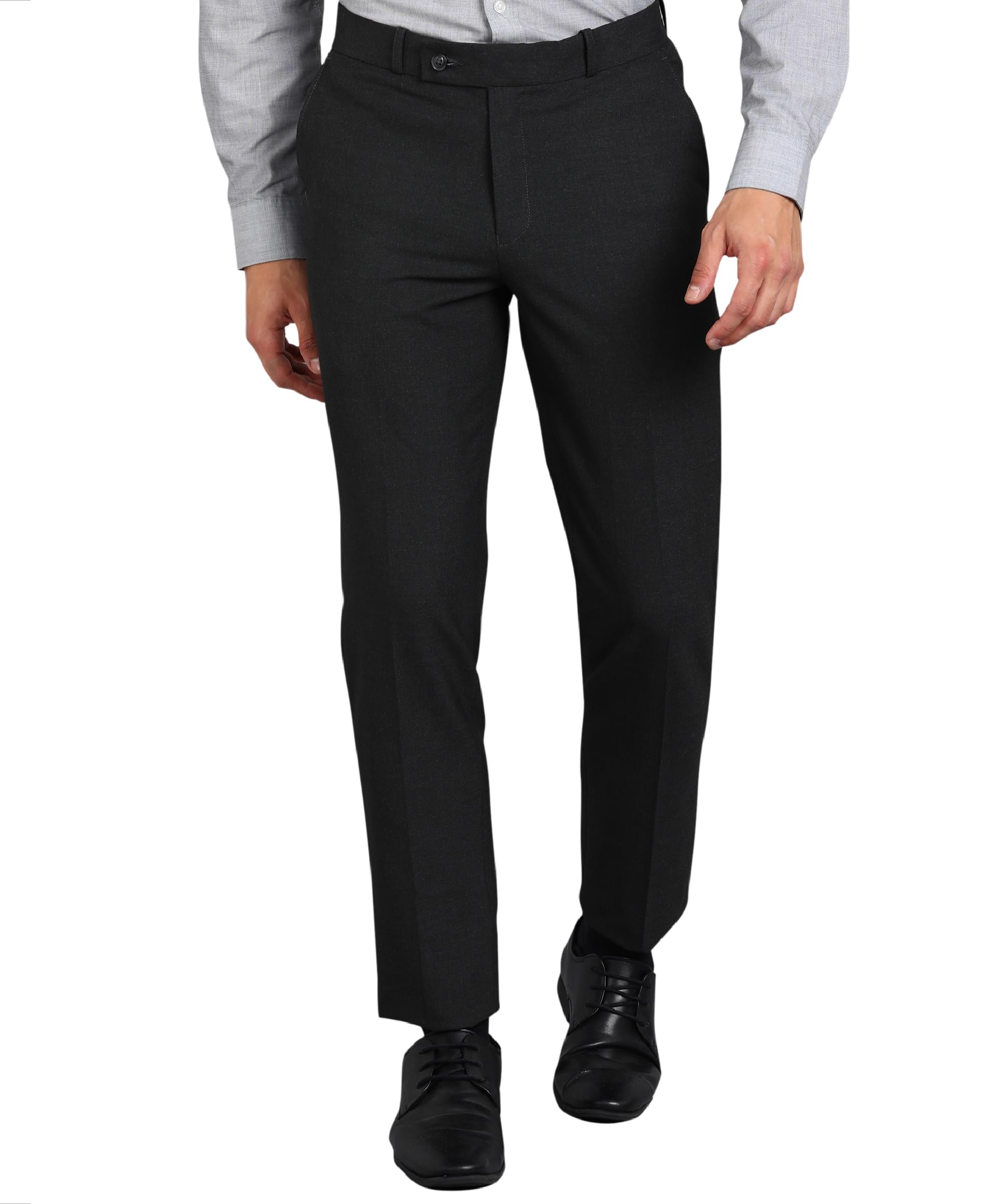 ghpc Stylish Slim Fit Polyester Lycra Stretchable Formal Pant for Men | Mens Fashion Plain Solid Wear Dress Trousers Pants for Office or Party-picture-33