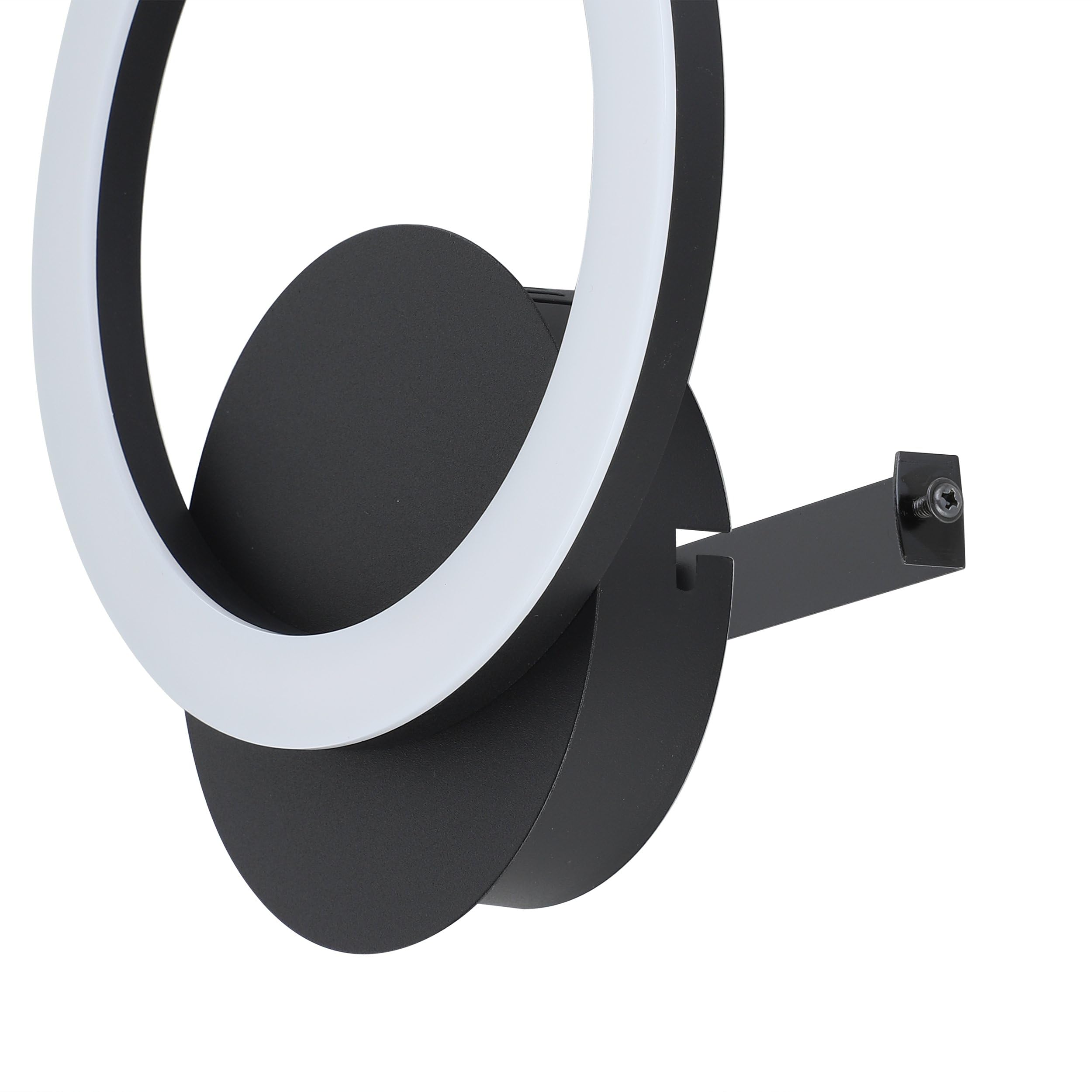 EGLO connect.z Smart-Home LED Wandleuchte Parrapos-Z, runde Wandlampe | ZigBee, App und Sprachsteuerung Alexa, Lichtfarbe einstellbar (warmweiß-kaltweiß), dimmbar