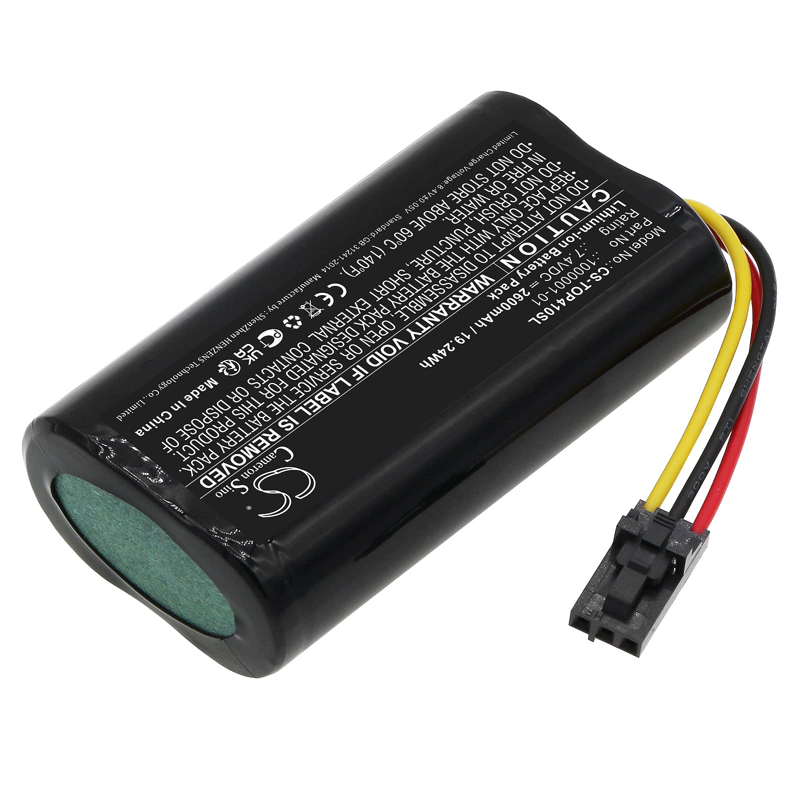 XSPLENDOR 2600mAh Replacement Battery for Topcon SR GPS Hiper GPS SR TPSWT41 PN 1000001-01