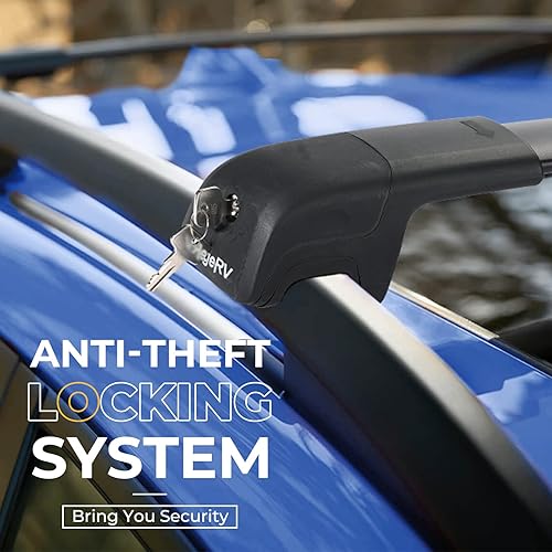 Miniatura 3 de BougeRV Barras transversales para portaequipajes compatibles con Honda Pilot 2016 2017 2018 2019 2020 2021 2022 sin rieles laterales de techo, barra