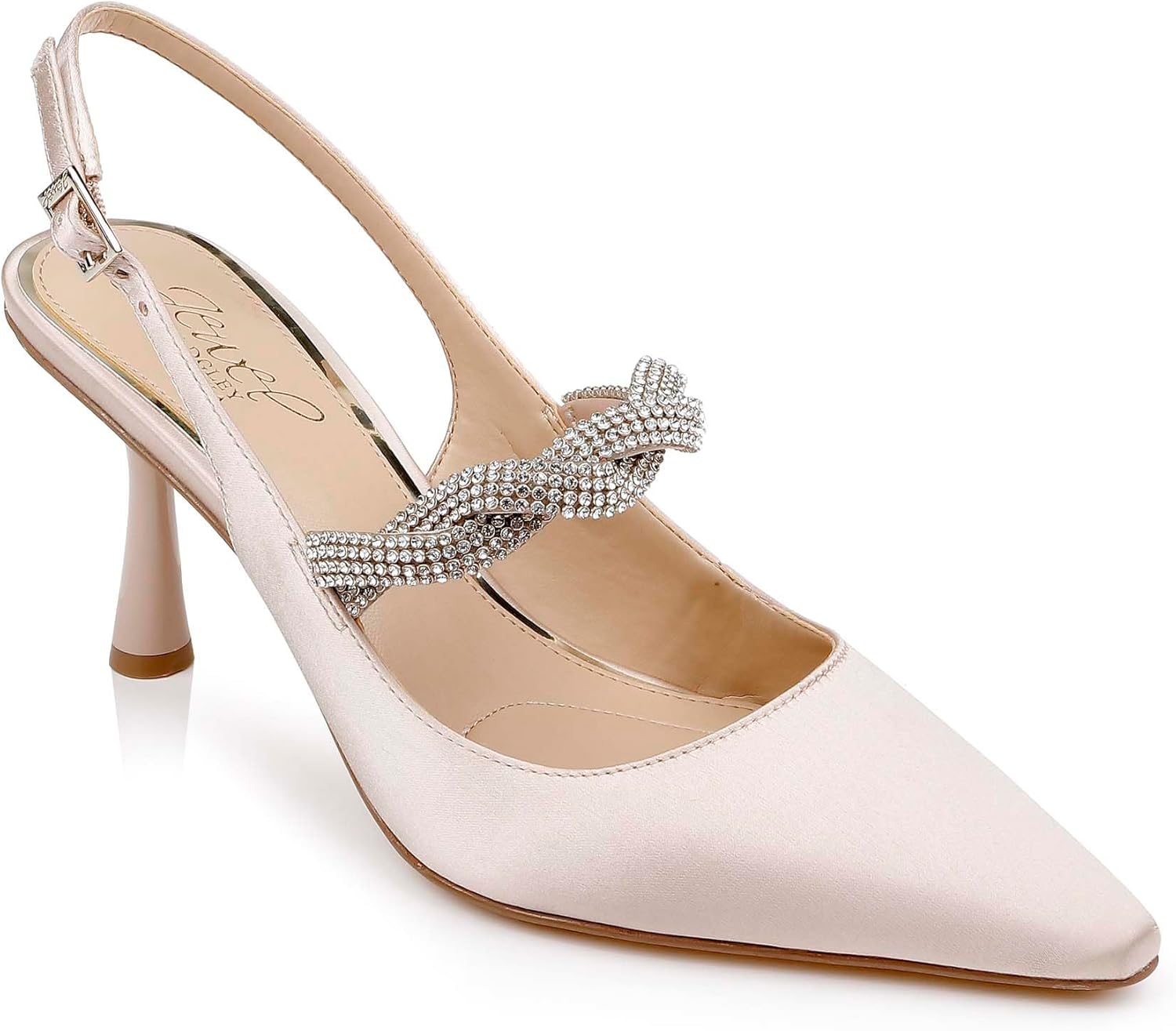 Jewel Badgley Mischka Tierney Braided Slingback Pumps