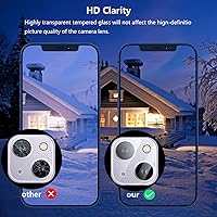 Vista 4 de ZXZone 4 Pack Camera Lens Protector Designed for iPhone 14 6.1" iPhone 14 Plus 6.7" Accessories Camera Cover 9H Hardness, Ultra HD Easy to Install