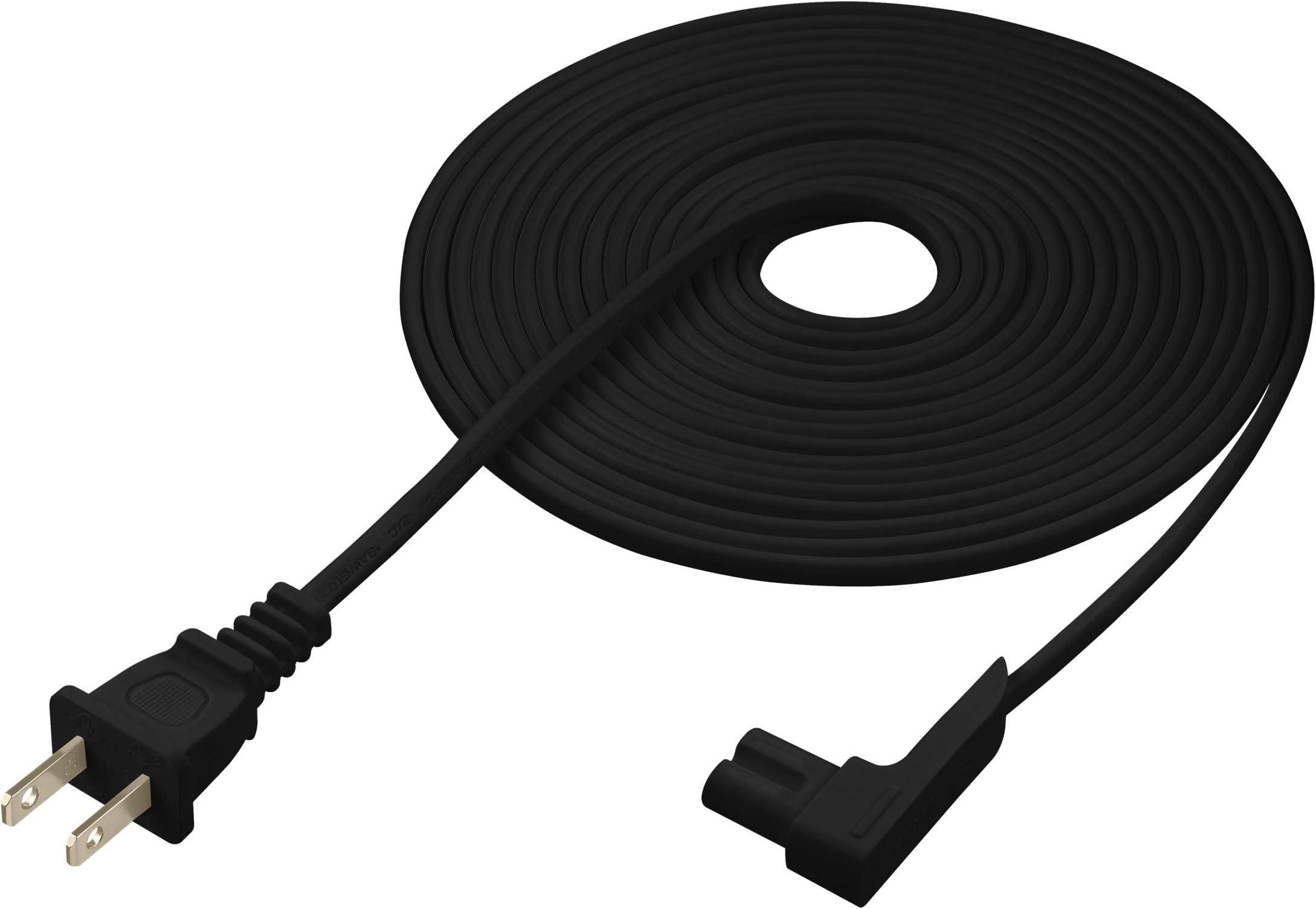 16-Foot Power Cord Compatible with Sonos One, Sonos One SL, Sonos Play-1 Speakers - Power Plug Cable (Extra Long, Black)