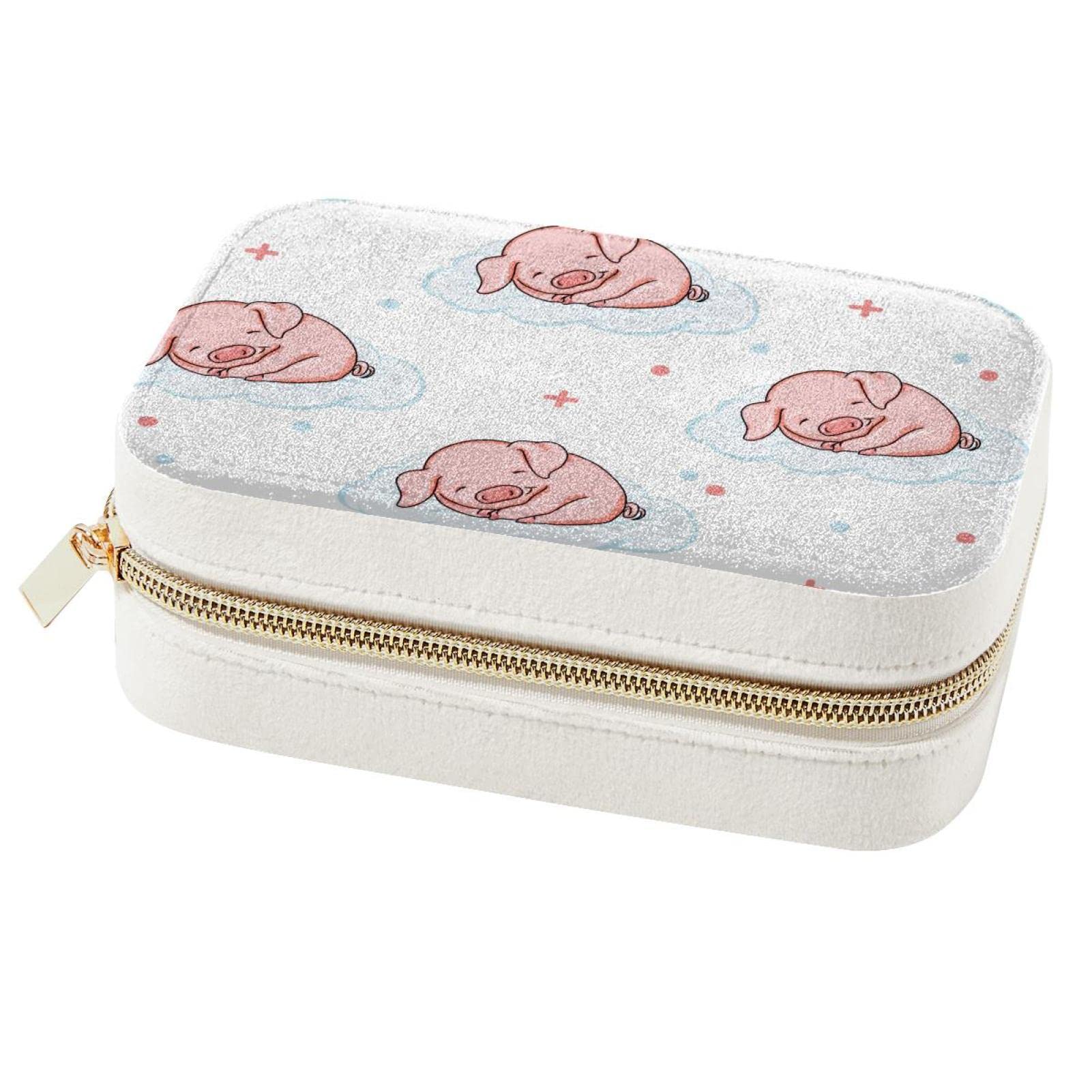 Boîte à bijoux motif cochon rose, une idée cadeau originale