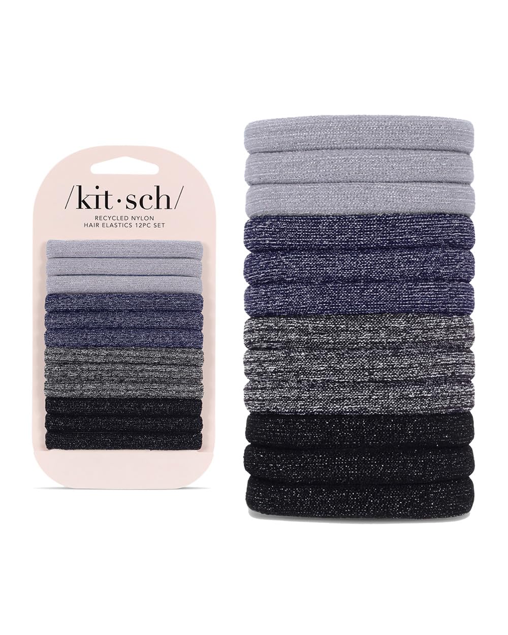 Kitsch Elastic Hair Ties - No Damage! -19 Kitsch Elastic Hair Ties - No Damage! -19