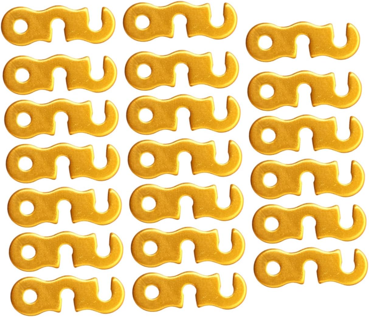 20Pcs Tent Rope Fasteners Lightweight Wind Rope Buckles for Camping Canopy for Fixing and Secure Outdoor Use