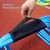 Vista 6 de YXXSDP Juego de entrenamiento de velocidad y agilidad, obstáculos de entrenamiento de obstáculos portátiles profesionales, equipo de práctica