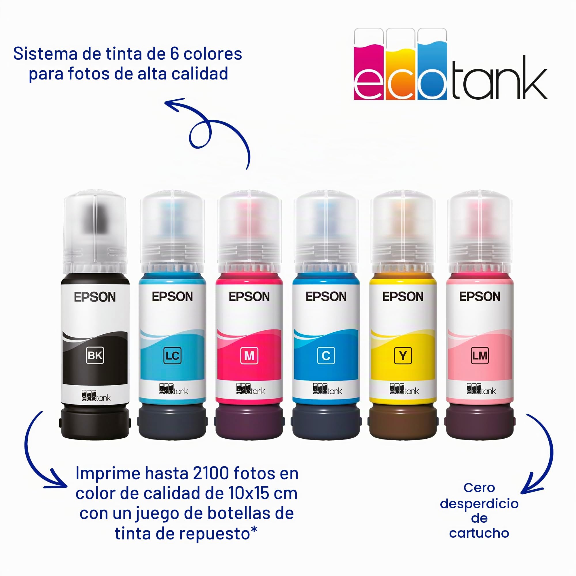 Epson EcoTank ET-18100 ET 18100 ET18100 Impresora Color para inyección de Tinta Its A3 5760 x 1440 ppm hasta 8 ppm (Mono) / hasta 8 ppm (Color) Capacidad: 80 Hojas - USB, Wi-Fi