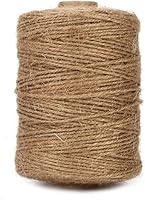 TennWell Natural Jute Twine 500 Feet 3-Ply 2mm - Rustic String Rope for Crafts, Gardening, Gift Wrapping, Bouquets & Holiday Decor