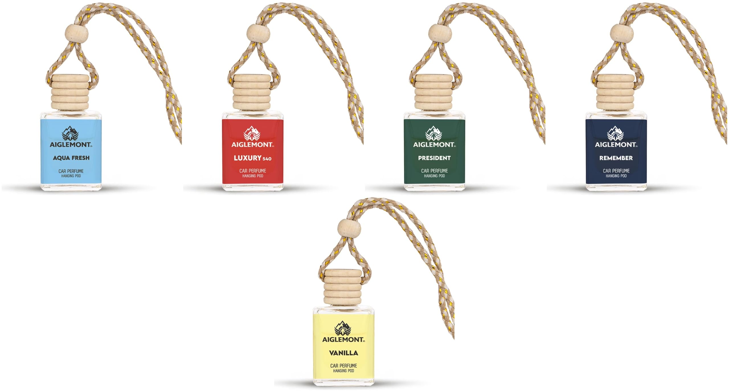 Car Perfumes combos | Aqua Fresh+ Luxury 540 + President+ Royal Remember+ Vanilla| Combo of 5 | 10 ml Each-image-29