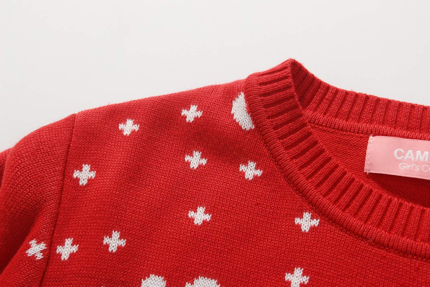 Camii Mia-Big-Girls-Ugly-Christmas-Sweater-Crewneck Sweater Reindeer Santa Clause Pullover Knitted Cozy
