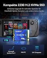ORICO 256GB 2230 M.2 NVMe SSD - PCIe 3.0 x4 3600MB/s Olvasási Sebesség - Réz Hűtőbordás SSD Steam Deck, Surface Pro 9 és Mini PC Kompatibili 2