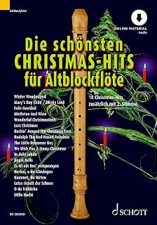Die schönsten Christmas-Hits für Alt-Blockflöte: 18 Christmas-Hits zusätzlich mit 2. Stimme. 1-2 Alt-Blockflöten. (Die schönsten Popsongs für Alt-Blockflöte)