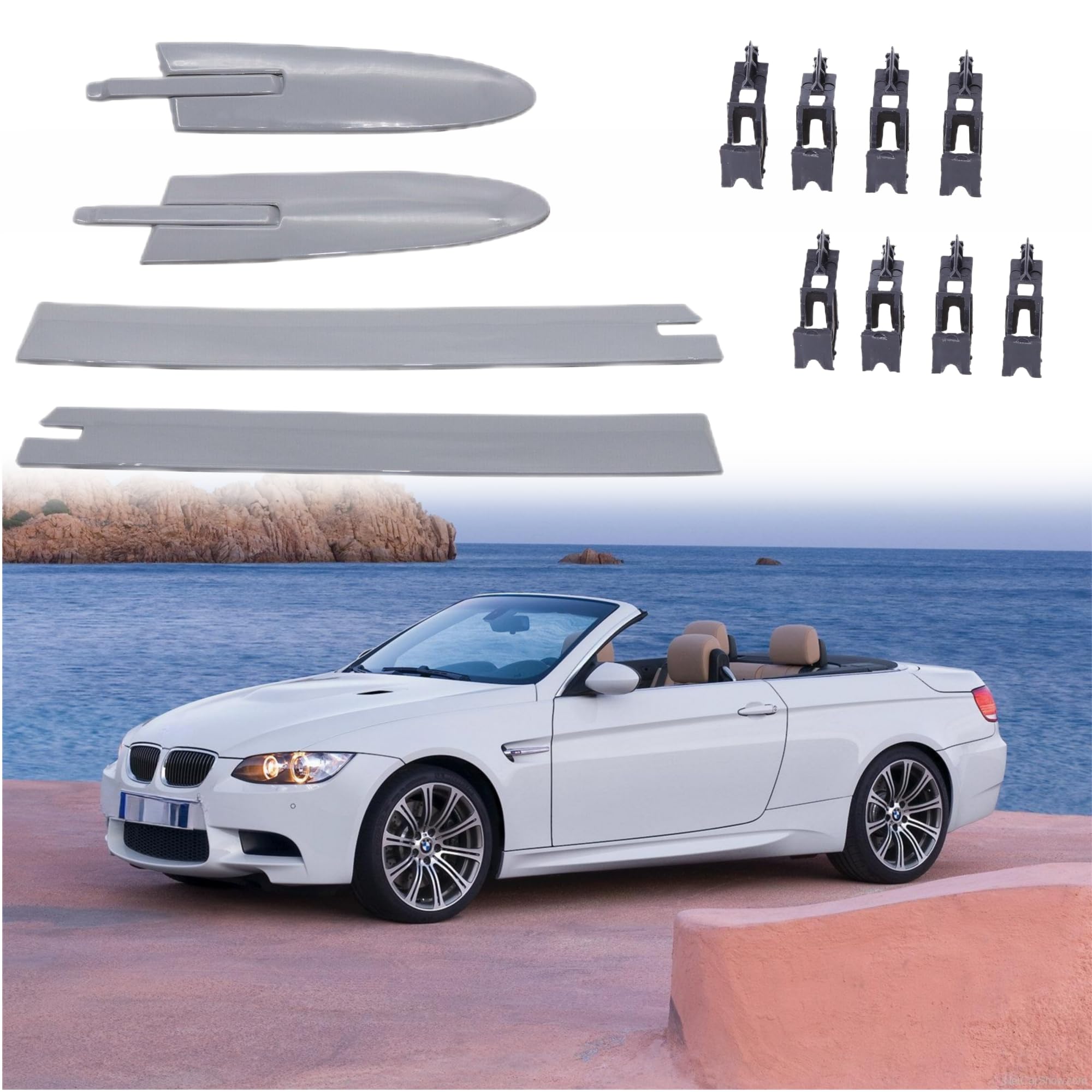 Convertible Roof Top Hinge Cover for BMW E93 335i 430i M3 M4 F83 Replace 54377184037 54377184047 54377184038 54377184048 54377187747 Right and Left 1 Set