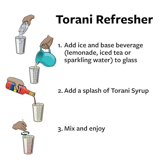 Torani Sugar Free Peach Flavored Drink Syrup, 25.4 fl oz (Pack of 4)